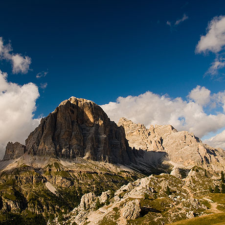 Cortina Dolomiten im Frühling foto
