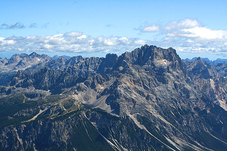 Des sommets montagneux à Cortina.