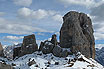 Vista Cinque Torri D'inverno Cortina